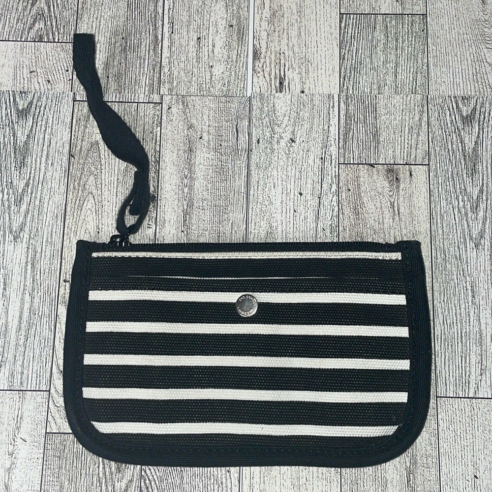 Lands’ End small canvas cotton wristlet bag